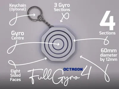 Octagon Gyro Spinner (Two Color)